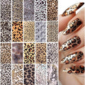 SmallCat 20 Pcs Leopard Nail Transfer Foil for DIY Manicure Style 3