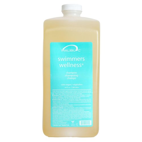 Malibu C Swimmers Wellness Shampoo - Protects Hair from Chlorine Damage & Restores Vitality - 12 oz