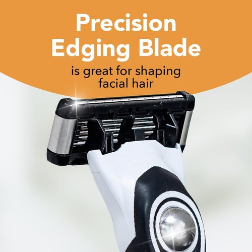 BIC Flex 5 Refillable Razors for Men, Long-Lasting 5 Blade Razors for a Smooth and Comfortable Shave, 1 Handle and 12 Cartridges, 13 Piece Shaving Kit