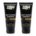 SLAM GentleMan Sunscreen Lotion SPF 50 - Moisturizing Face & Body Sunblock, Anti-Aging, Water-Resistant | 3 fl oz Each, Double Pack