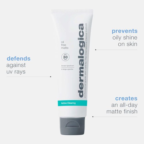 Dermalogica Oil-Free Matte SPF 30 | Daily Broad Spectrum Sunscreen for Oily Skin - 1.7 Fl Oz