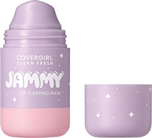 COVERGIRL Clean Fresh Jammy Lip Sleeping Mask - Lavender Scent with Avocado & Grape Seed Oils | 10 Whipped Lavender