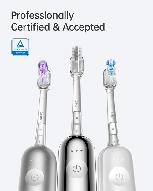 Laifen Cushioned Toothbrush Heads 6 Pack, New 2025 Version Replacement Heads Compatible with Wave/Wave Special Electric Toothbrush (Super-Clean)