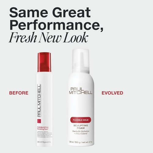 Paul Mitchell Sculpting Foam - Touchable Flexible Hold & Frizz Control for All Hair Types