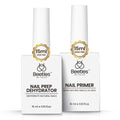 Beetles Nail Dehydrator and Primer Acid Free and Hema-Free Natural Prep Dehydrate and Bond Primer Fast Dry Nail Supplies 15ml 2Pcs Professional Salons Set
