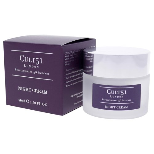 Cult51 Night Cream - Intensely Hydrating Anti-Aging Moisturizer - Reduces Wrinkles & Restores Glow - 1.6 Oz