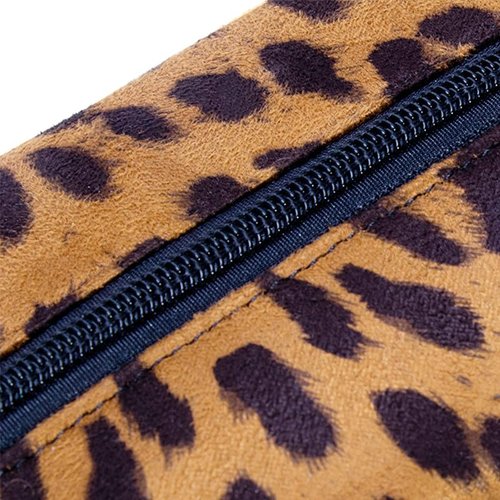 AGBIADD Makeup Bag Set, Large Capacity Cosmetic Bag and Pencil Case, Soft Material, Travel Toiletry Organizer (Brown)