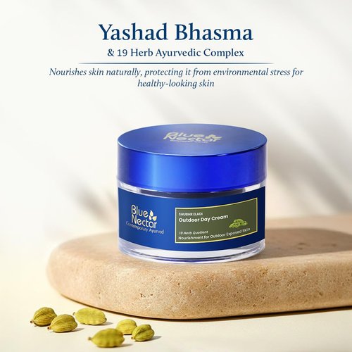 Blue Nectar Eladi Face Moisturizer - Plant-Based Day Cream for All Skin Types | 1.7 Oz, 19 Herbs