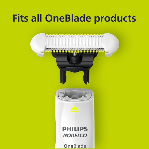 Philips Norelco OneBlade Replacement Blades - Durable Stainless Steel for Electric Shaver & Trimmer | 2 Count