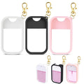 VANEST Silicone Case Compatible with Touchland Hand Sanitizer Spray, Protective Case with Keychain for Power Mist and Glow Mist 1 fl oz, Hand Sanitizer Spray Accessory (Colourful 2, 3 Pack)