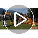 Halloween Inflatable Pumpkin Ghost Archway with LED Lights - 7.9 Ft Weatherproof Yard Decor - Pumpkin Arch Variation