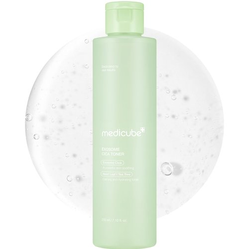 medicube Exosome Cica Toner | Daily Soothing Toner With Exosome Cica, Heartleaf, Tea Tree, 12 Kinds of Cica | Low Irritation, Sebum care Korean Skin Care, for Stressed Skin (210ml / 7.10 fl.oz.)