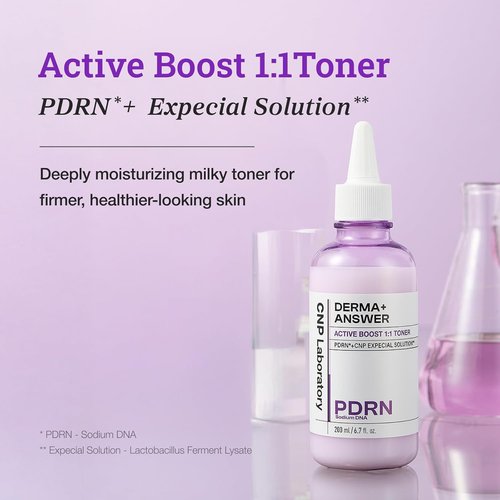CNP PDRN Milky Toner - Active Booster with Niacinamide & Rice Water | 6.7 fl. oz. Korean Skin Care