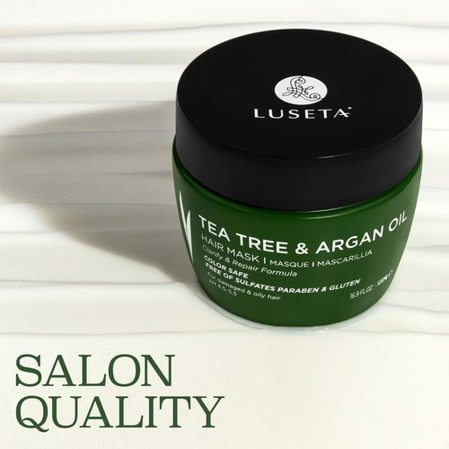 Luseta Tea Tree Oil Hair Mask - Hydrating & Moisturizing Treatment for Itchy Scalps | 16.9 oz