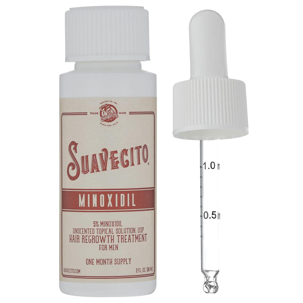Suavecito Hair Loss Treatment Kit - Minoxidil 5% & Biotin Shampoo for Thicker, Fuller Hair