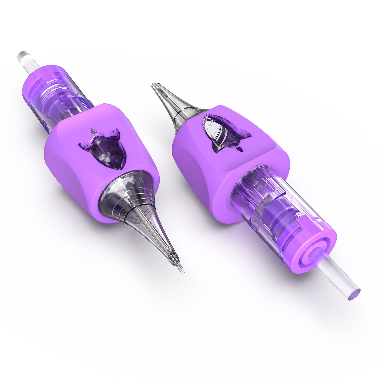 Wormhole 50pcs Tattoo Cartridge Needles Mixed Sizes Disposable Finger Ledge Tattoo Needles #12 Standard 3RL 5RL 7RL 9RL 11RL Round Liner for Tattoo Machine Tattoo Gun Tattoo Supplies