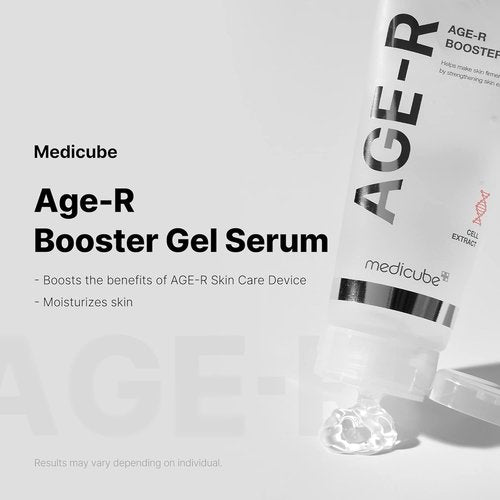 Medicube Age-R Booster Gel Serum - Nourishing Facial Serum with Hyaluronic Acid & Plant Stem Cells | Hypoallergenic Korean Skin Care