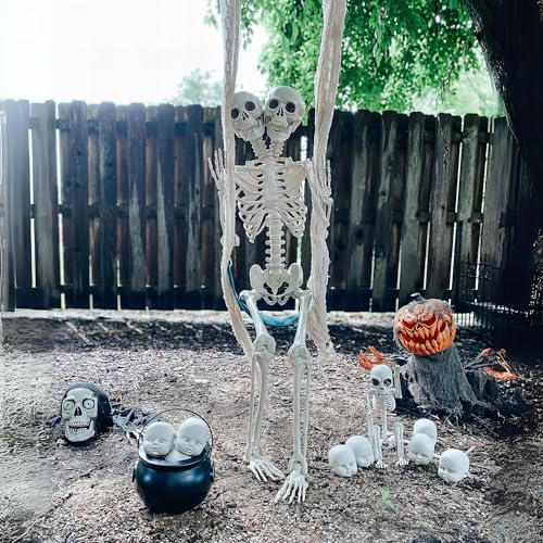 Halloween Plastic Doll Heads - Spooky Decor for Haunted House & Parties, 12 Pack