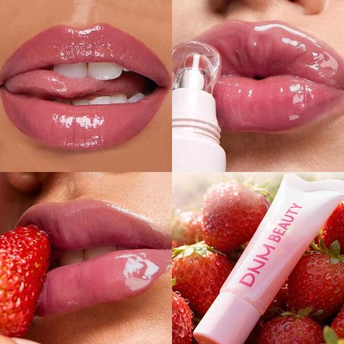 Skiennix Tinted Lip Serum - Hydrating Melting Lip Balm for Glossy, Nourished Lips | Vegan & Cruelty-Free (Strawberry Milk)