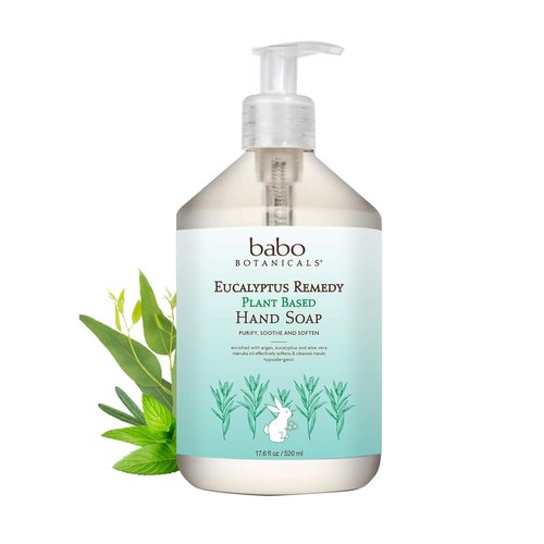 Babo Botanicals Lavender Dream Hand Soap - Nourishing Manuka Oil & Aloe - Gentle for Sensitive Skin