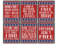 Patriotic USA Wall Art - American Flag Poster for Home & Office Decor