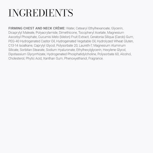 Meaningful Beauty Firming Chest & Neck Crème - Tightening Treatment with Vitamin C & Hyaluronic Acid | 1.7 oz