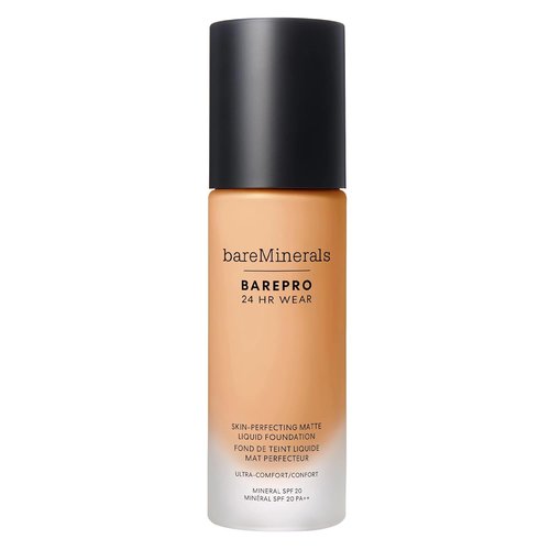 bareMinerals Barepro Liquid Foundation - SPF 20, Full Coverage, 24HR Wear, Natural Matte Finish, Vegan