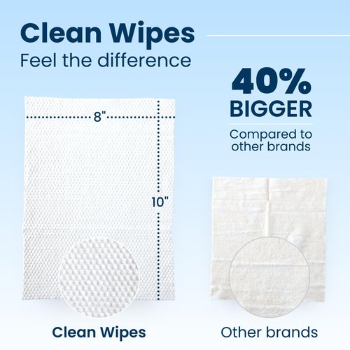 Clean Skin Club XL Premium Face Wipes - Extra Moist Makeup Removing Towelettes | Fragrance-Free, 30 Count
