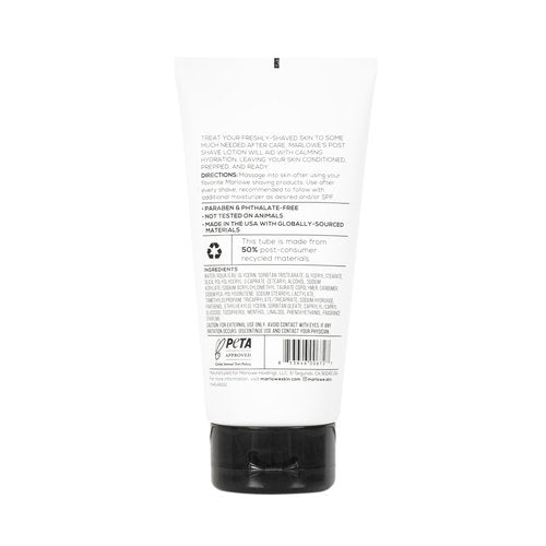 MARLOWE. Shave Cream No. 141 & Post Shave Lotion No. 144 – 6oz Each – Conditioning Shave Cream & Aftershave Lotion for Smooth, Soothing, Close Shave – Men's Shaving Kit Essentials, 2-Pack