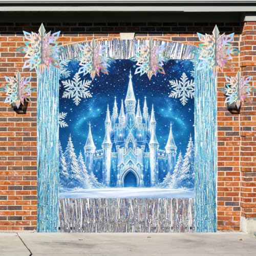 Halloween Trunk or Treat Car Decorations Kit Ice Snow Castle Theme