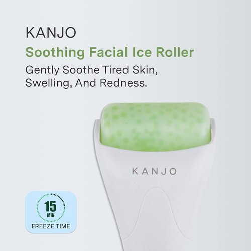 Kanjo Ice Roller - Face & Eye Puffiness Relief | Facial Massage Tool for Skincare & Migraine Relief