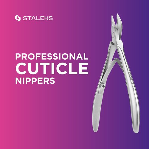 STALEKS PRO Expert 90 3mm Professional Cuticle Nippers – Stainless Steel Skin Nippers for Manicure