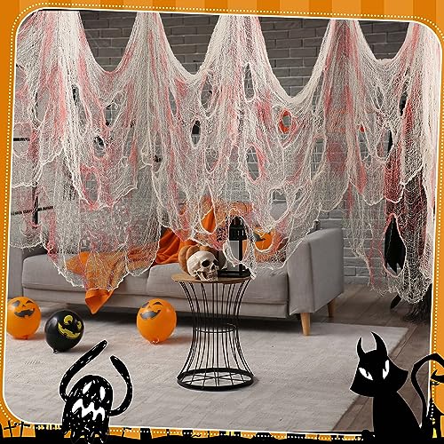 Halloween Creepy Blood Gauze Cloth - Large 511 x 78.7 Inch Spooky Decoration