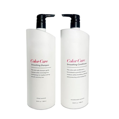 Keratin Color Shampoo & Conditioner Duo | 33.8 Fl Oz Each - Frizz Control & Color Care
