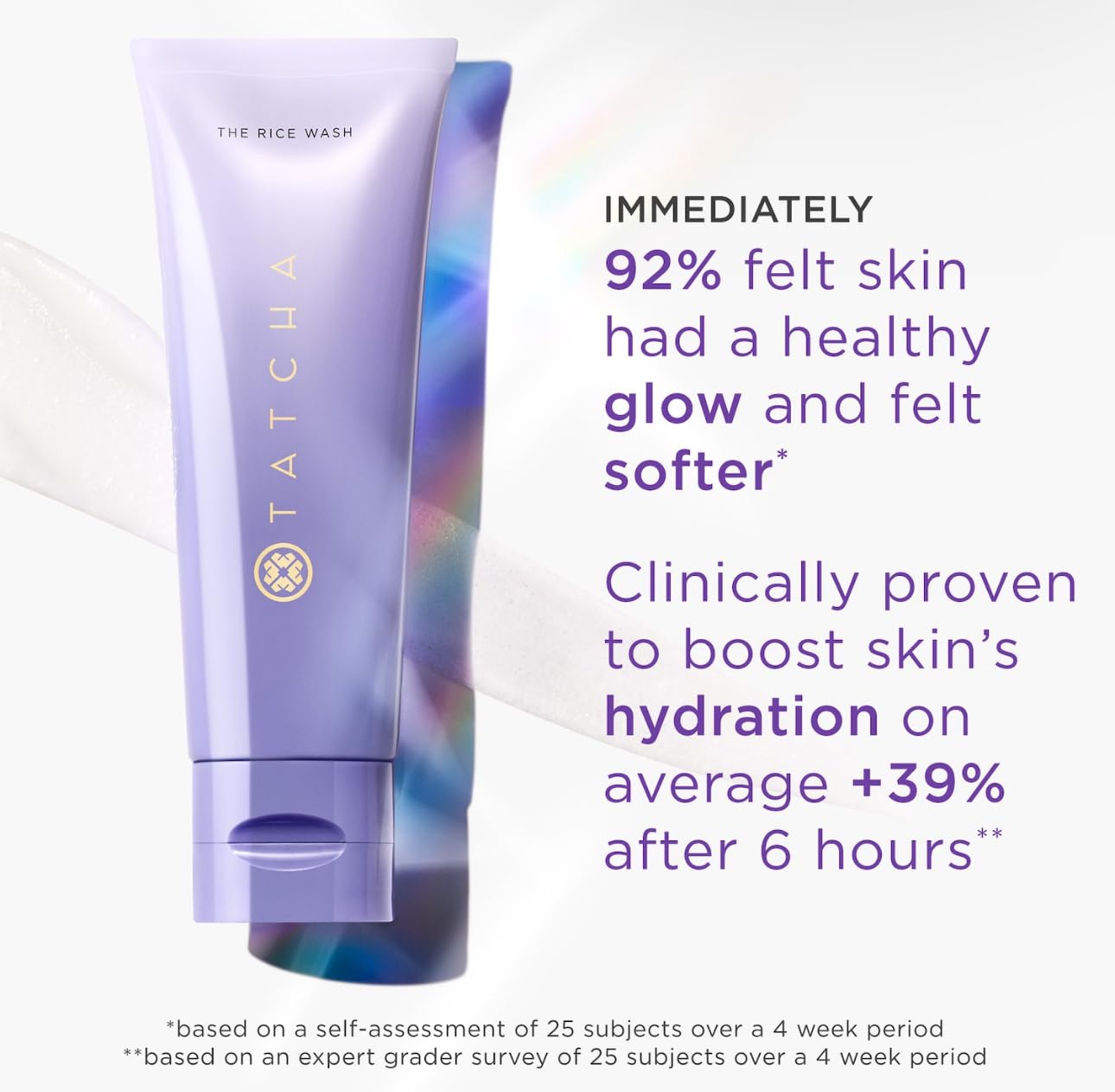 TATCHA The Rice Wash - Gentle Cream Facial Cleanser for Soft, Luminous Skin | 4 oz