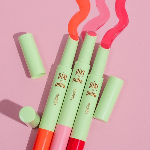 Pixi LipGlow - Sheer Buildable Color Lip Balm with Glossy Finish | Hydrating Formula in Ruby | 0.05 oz/1.5g