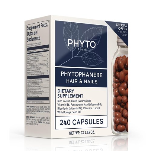 PHYTO Phytophanère Hair Loss Dietary Supplement - 100% Natural Formula | 4-Month Supply (Pack of 4)