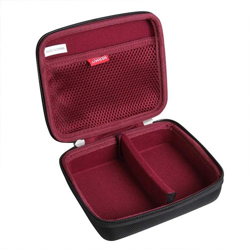 Hermitshell Hard Travel Case for Wahl Professional 5 Star Series Shaver/Shaper WA8061-100 (Black+Maroon)