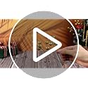 Canlierr 145-Piece Rose Gold Christmas Ornament Set with Lights & Decorations