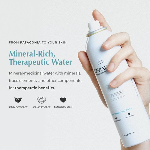 Caviahue Thermal Volcanic Water - Calming Facial Mist Spray for All Skin Types | 100% Natural