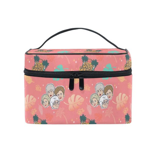BAD BANANAS Golden Girls Makeup Bag - Stay Golden - Toiletry Bag for Women, Sister, Friend, Bestie