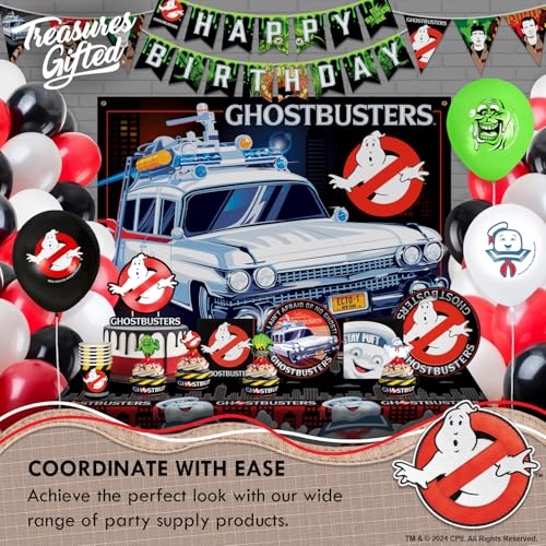 Ghostbusters Party Decorations Set - Serves 24 Guests - Complete Birthday Supplies with Plates & Banner