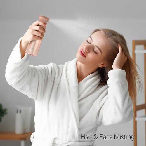 Airbee Spray Bottle - Continuous Mister Sprayer for Hair Styling | Ultra Fine Mist (2 Pack, 6.8 OZ)