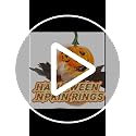 Halloween Pumpkin Eyeball Hand Napkin Rings Set - Fall Dinner Table Decor - Orange Pumpkin Variation