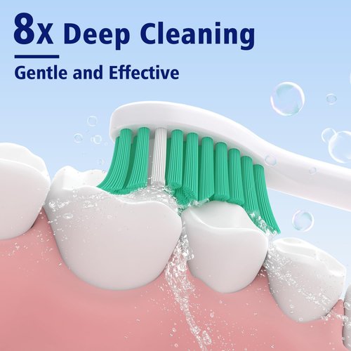 Toptheway Replacement Brush Heads Compatible with Sonicare E-Series Essence Xtreme Elite Advance and CleanCare Screw-On Toothbrush Handles 7022/66, 3 Pack