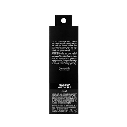 e.l.f. Makeup Mist & Set - Lightweight Hydrating Spray for All-Day Wear | Infused with Aloe, Green Tea & Cucumber - 4 Fl Oz