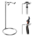 Linkidea Stainless Steel Safety Razor Stand, Polished Chrome Travel Shaving Razor Holder Compatible with Long Handle Safety Razor, Fusion 5 (Silver)