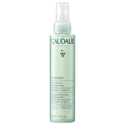 Caudalie Vinoclean Cleansing Oil - Gentle Waterproof Makeup Remover for All Skin Types