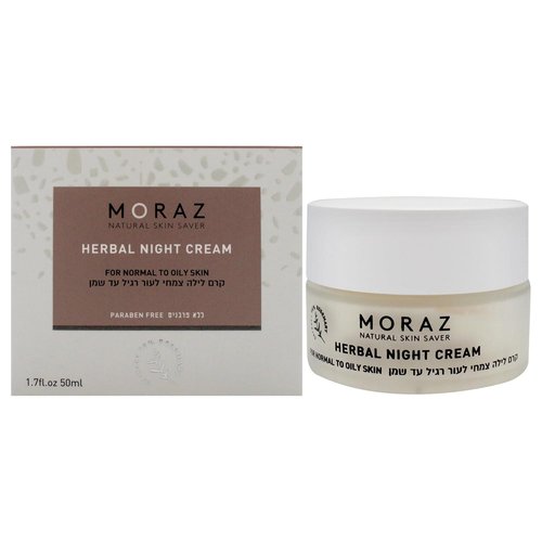 Moraz Night Cream - Collagen-Boosting Moisturizer for Normal to Oily Skin | Anti-Aging 1.7 oz