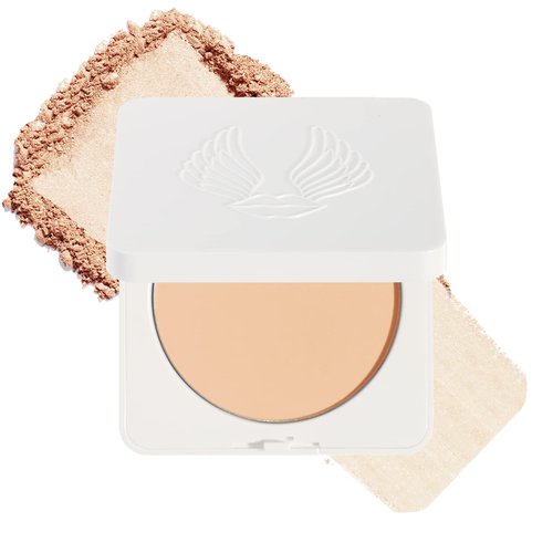 True + Luscious Sheer Halo Complexion Powder | Talc-Free Mineral Pressed Powder Foundation for Oily Skin Oil Control Matte Finish with Kaolin Clay Vegan Cruelty-Free Natural Glow 0.32 oz | Warm Beige